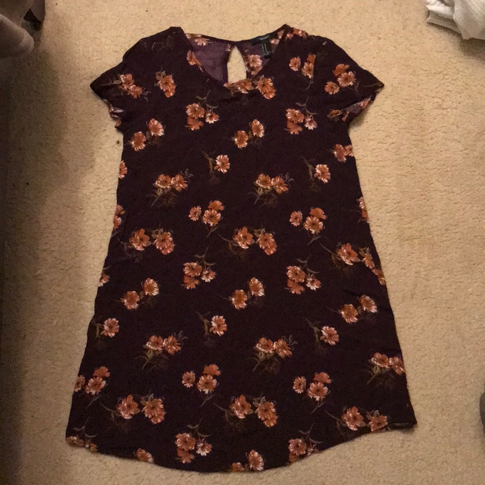 Maroon Floral dress